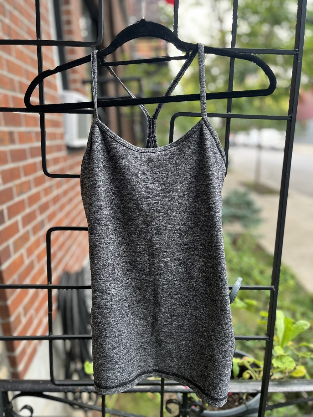 lululemon athletica Grey Heather Strappy Camisole